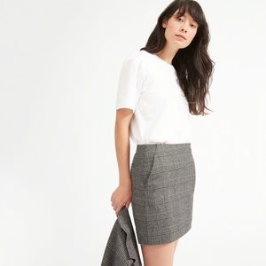 The Wool Mini Skirt in Glen Plaid
